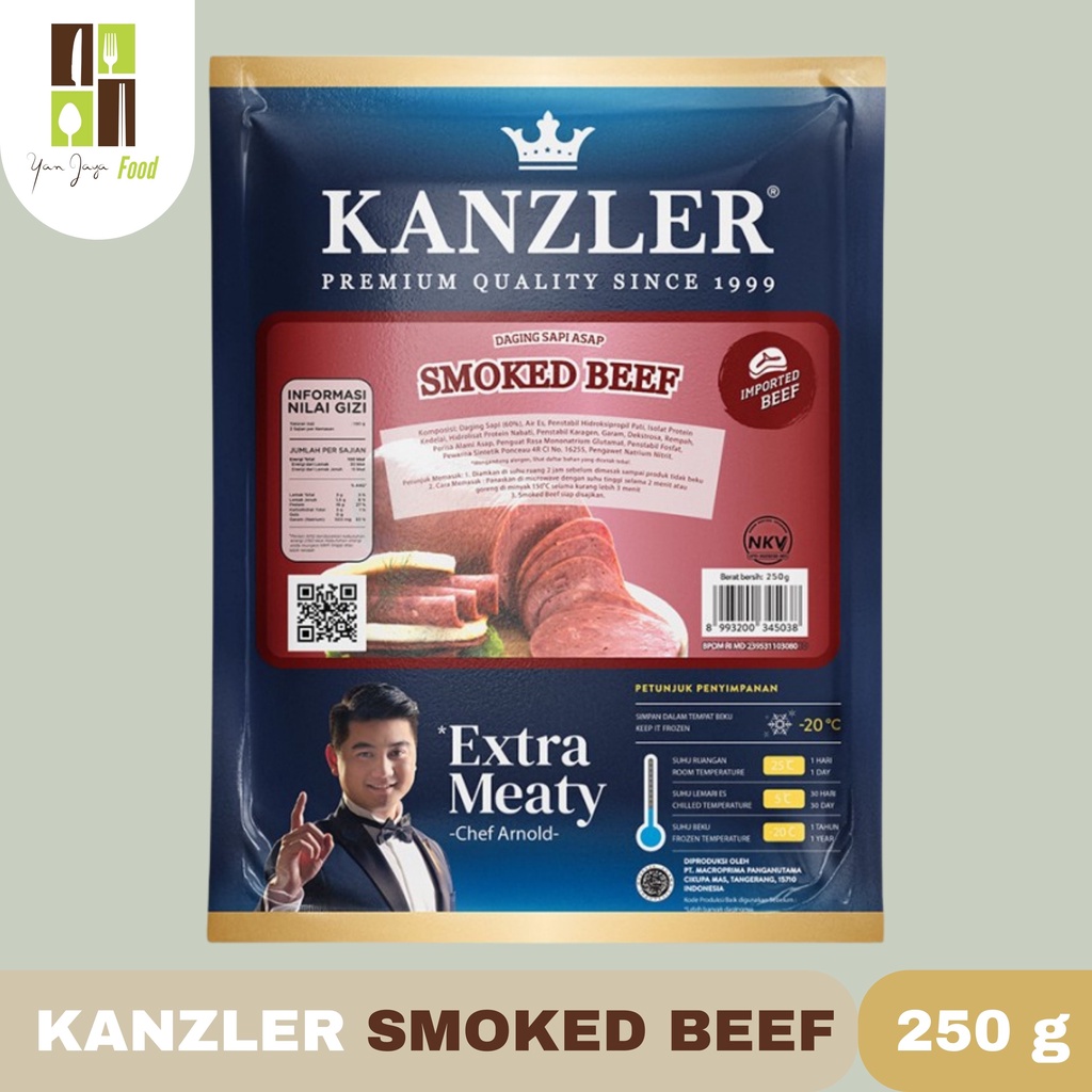 KANZLER SMOKED BEEF 250GR