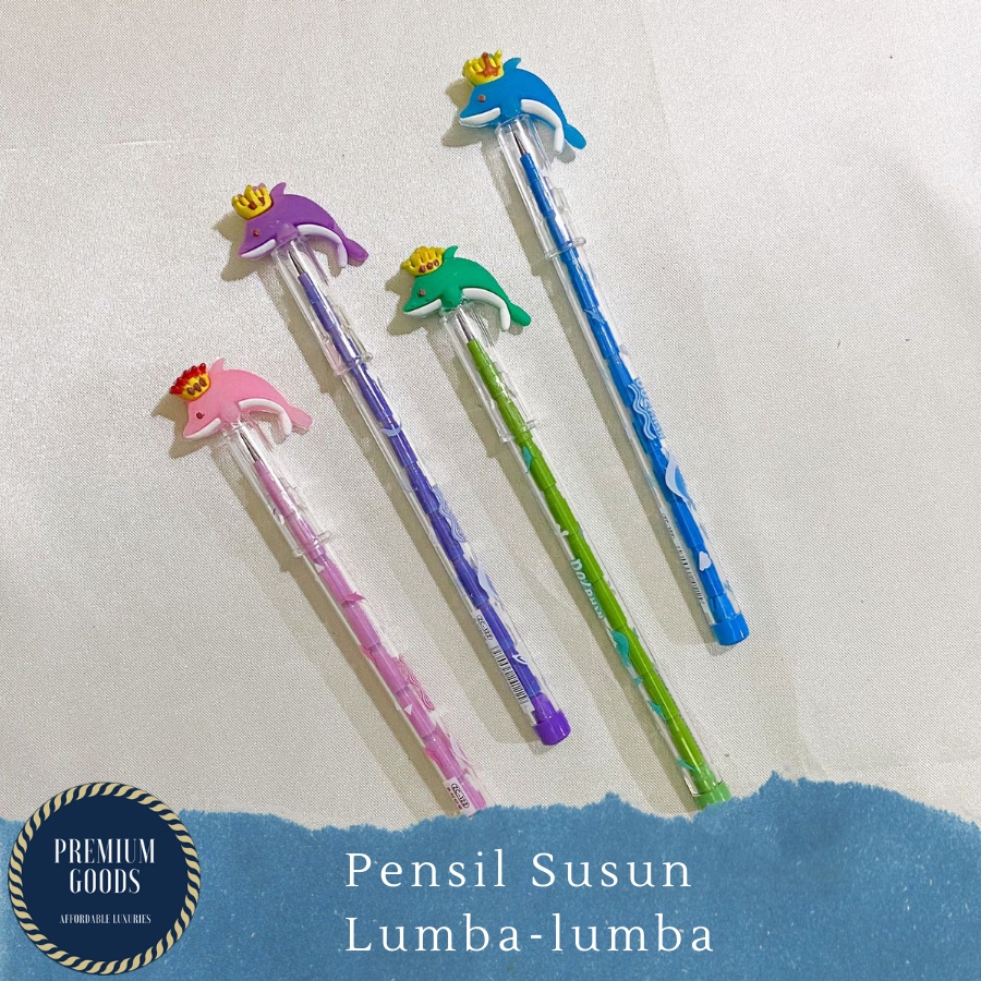 

PENSIL SUSUN LUMBA-LUMBA DOLPHIN PENSIL KARAKTER HEWAN LAUT LUMBA-LUMBA ALAT TULIS PERLENGKAPAN SEKOLAH
