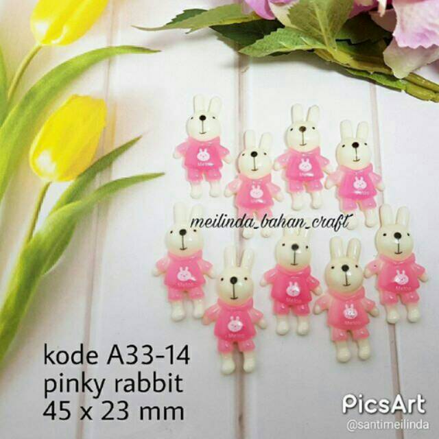 

Resin pinky rabbit. Dijual per pak isi 6 pcs