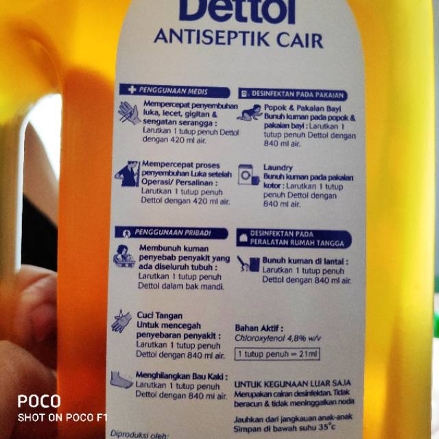 Cara menggunakan dettol antiseptik cair untuk mandi