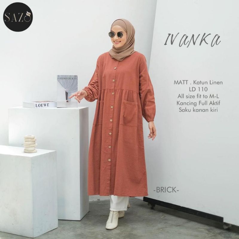 IVANKA LONG TUNIK BAJU WANITA TERBARU