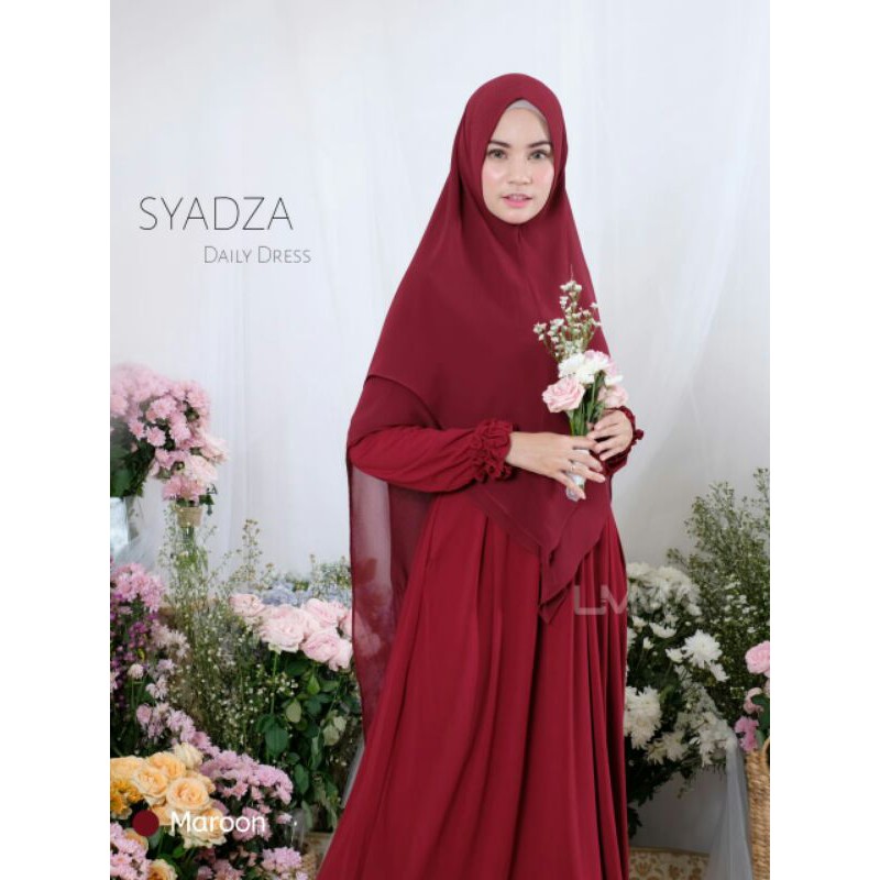 GAMIS SYADZA (GAMIS SYARI) BY UMMA SYARI-Maroon
