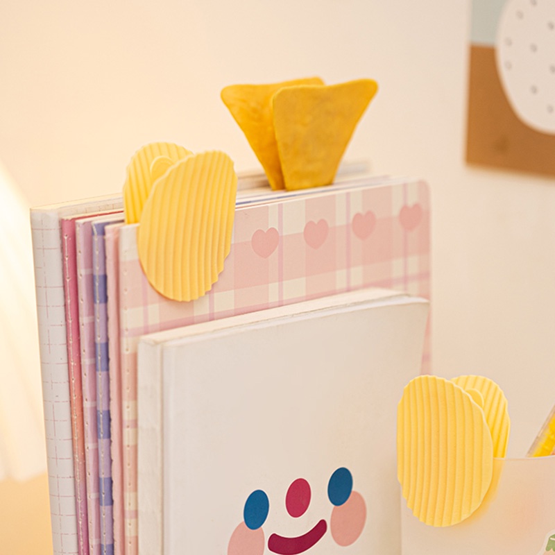 Creative Potato Chips Shape Sealing Clip Cute Paper File Storage Clip