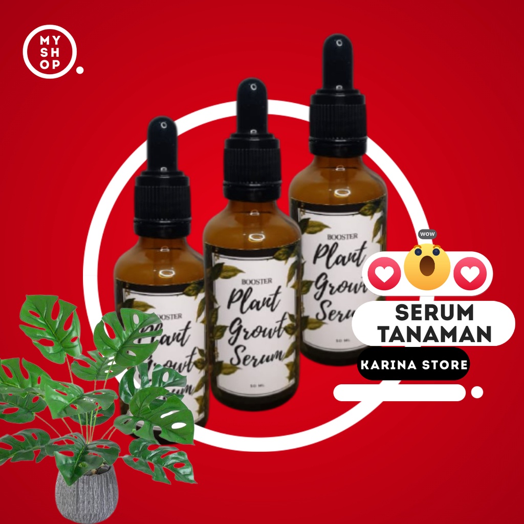 PUPUK TANAMAN HIAS - SERUM TANAMAN HIAS lebih ampuh dari albero aglonema organik leafshine workplant