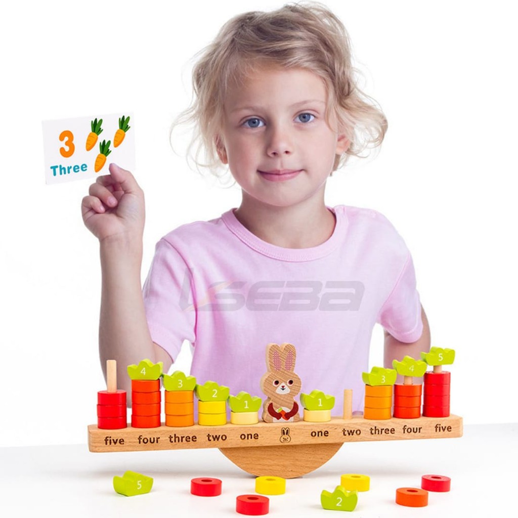 Mainan Edukasi Anak Timbangan| Balance Scale Wooden Toy