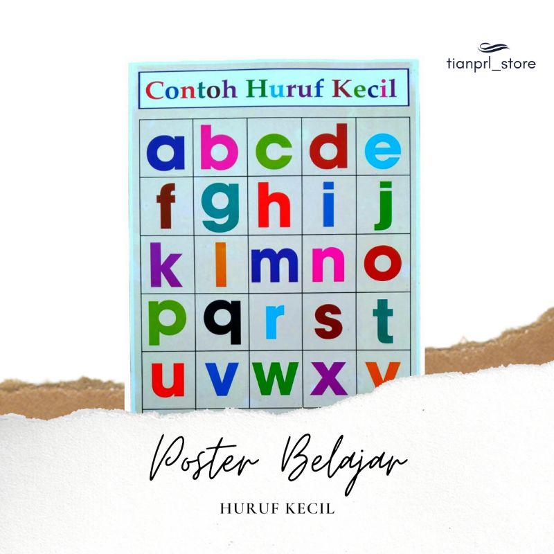 

POSTER BELAJAR CONTOH HURUF KECIL