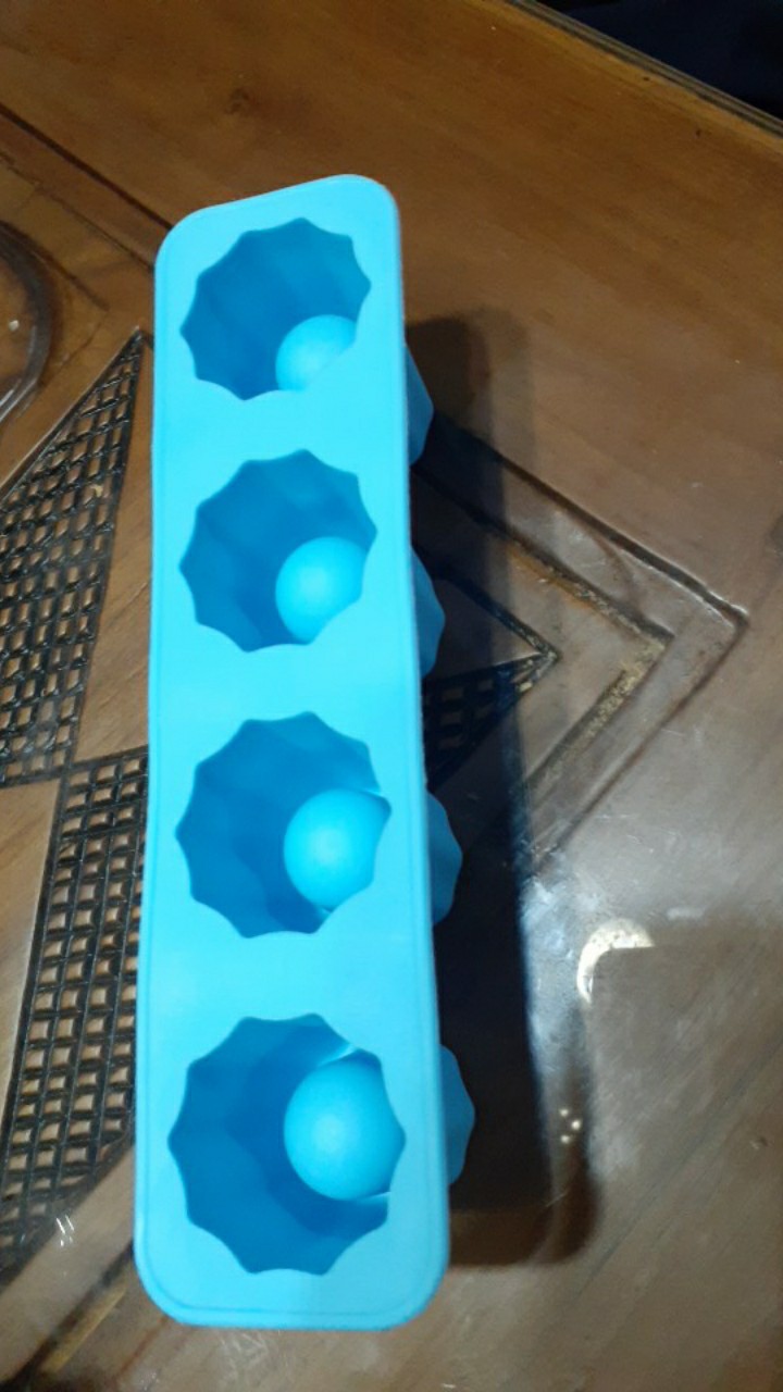 Cetakan Es Batu Model Gelas Mini Blue