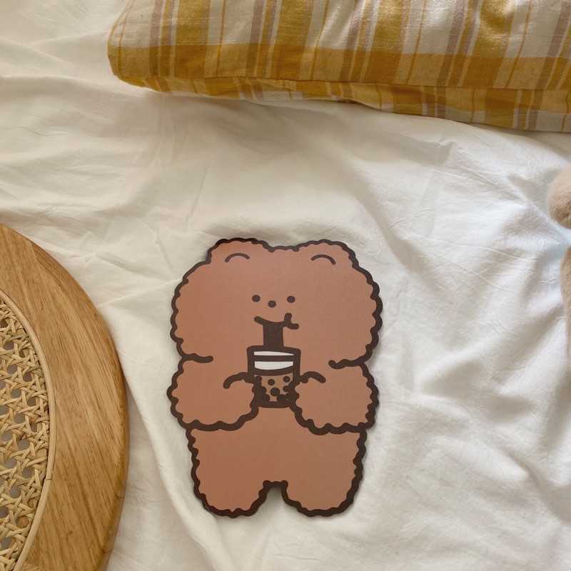 Mouse Pad Lucu Korea Anti Slip Model Chocolate Bear - EI26