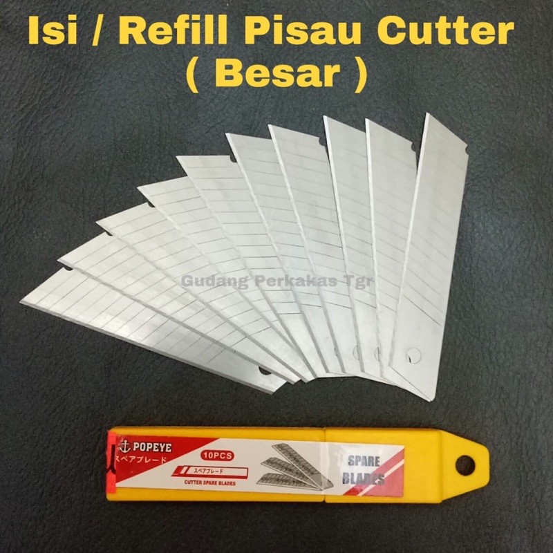 

Isi Pisau Cutter Besar / Isi Cutter Besar / Refiil Cutter Besar
