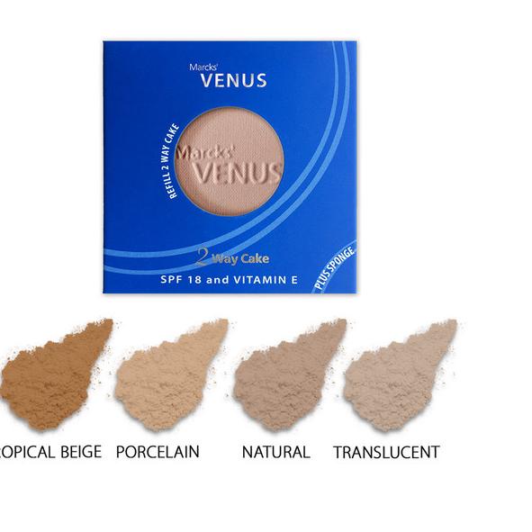 MARCKS VENUS Refill Bedak Two Way Cake 12gr - Natural