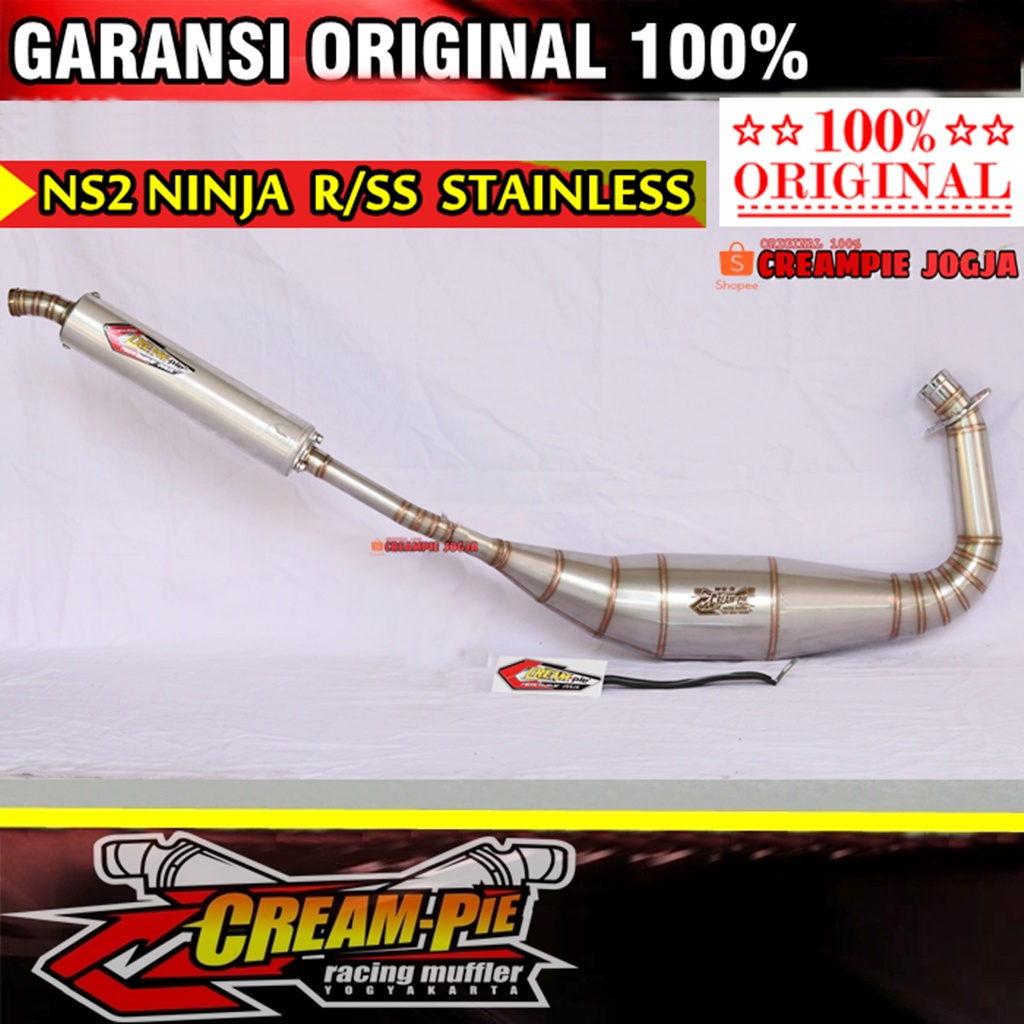 Knalpot Ninja R Ninja RR type NS2 Stainless Creampie Original Jogja