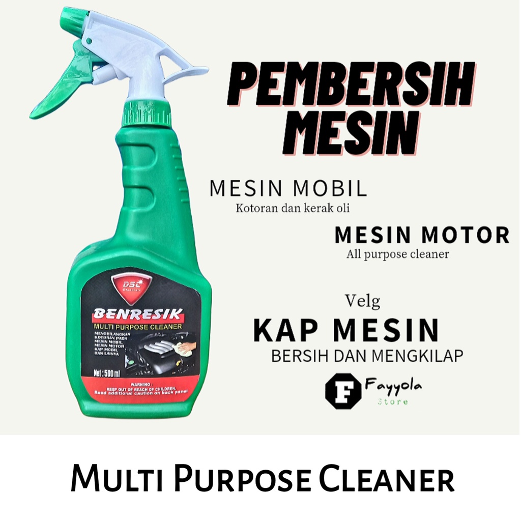 Pembersih Mesin Mobil &amp; Motor / Multi Purpose Cleaner / Benresik / Kap Mesin / Velg