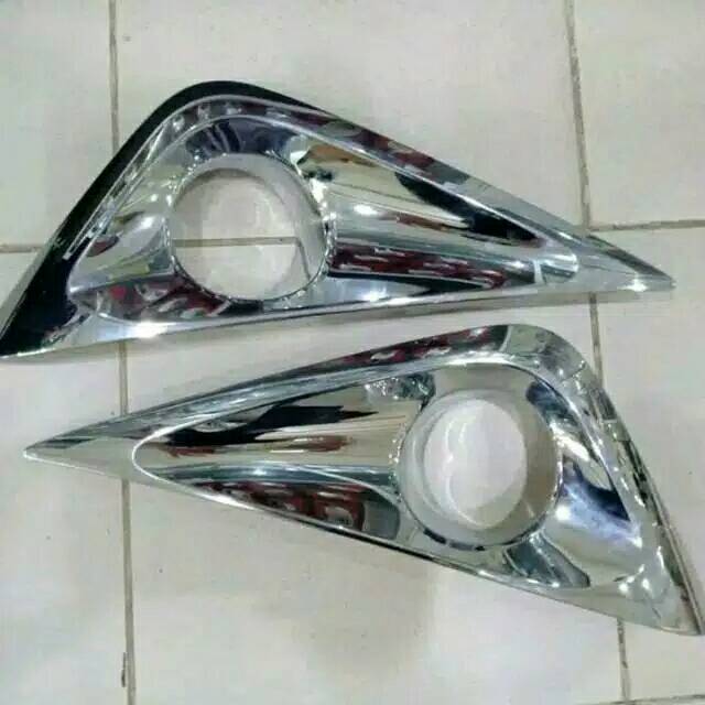 Cover ring foglamp BUMPER DEPAN MOBIL DAIHATSU all new Terios 2018 2019 2020 2021 chrome CROME ganti copot model ori