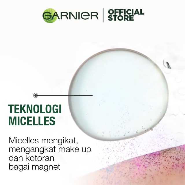 (PAKET HEMAT ISI 3) Garnier Micellar Cleansing Water Pink Skin Care - 125ml (Pembersih Wajah & Makeup Untuk Kulit Sensitif) - Make Up Remover Image 5