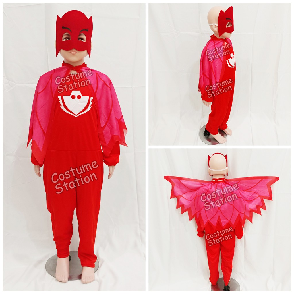 Kostum Superhero PJ Mask / Costume Owlette, Gekko, Catboy anak laki, cewe