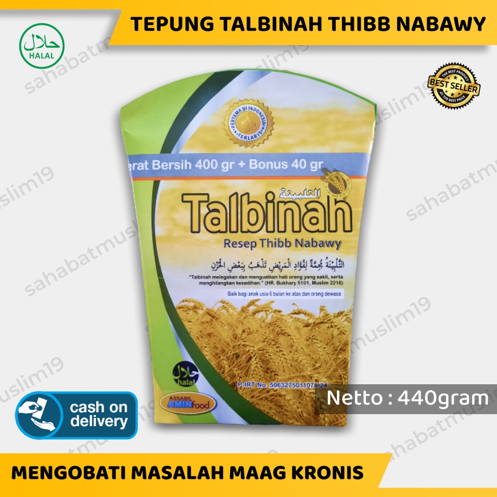 Tepung Talbinah Tibbun Nabawy Mengobati Penceranaan Maag Mual Lambung - Gandum Talbinah Asli