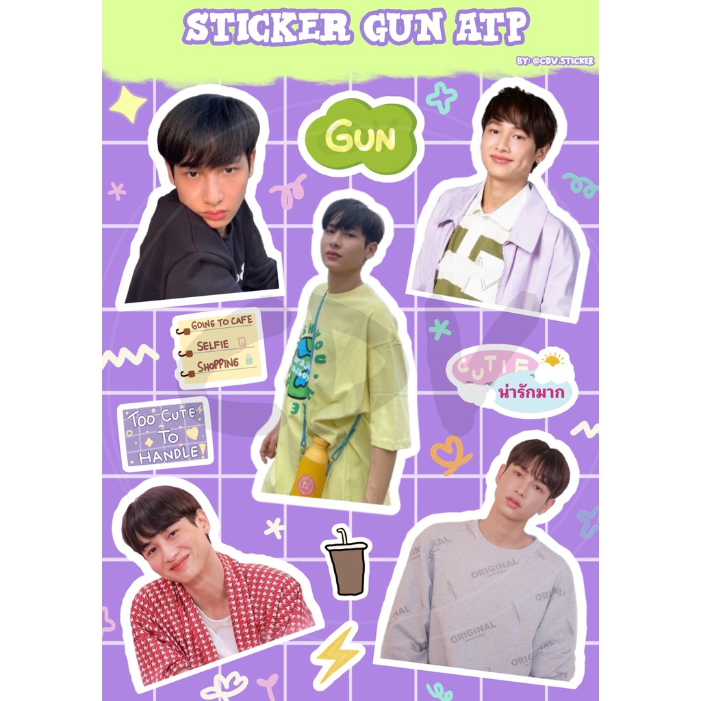 Jual Sticker Gun Atthaphan new edition | Shopee Indonesia