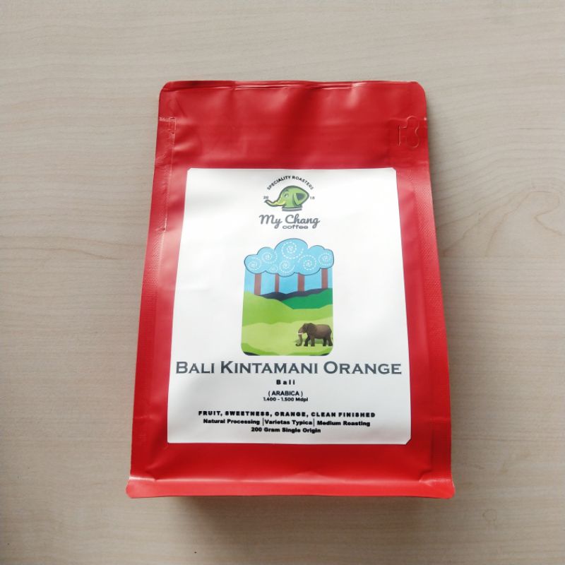 

Kopi Arabika Bali Kintamani Orange Medium Roast Single Origin 200 gr My Chang