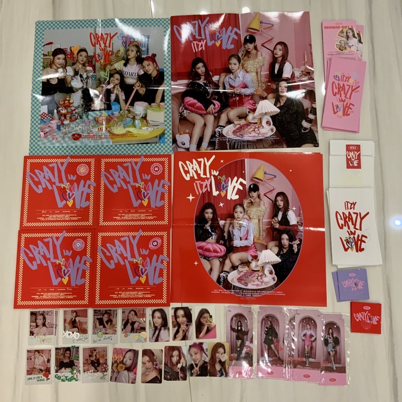 [LAST STOCK] ITZY ‘Crazy In Love’ Album Only, Photocard, Polaroid, Benefit Poster Postcard Standee S