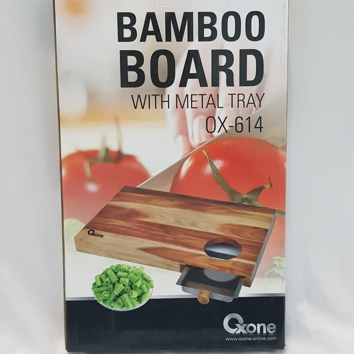 Talenan Bambu / Bamboo Cutting Board With Tray Oxone OX-614