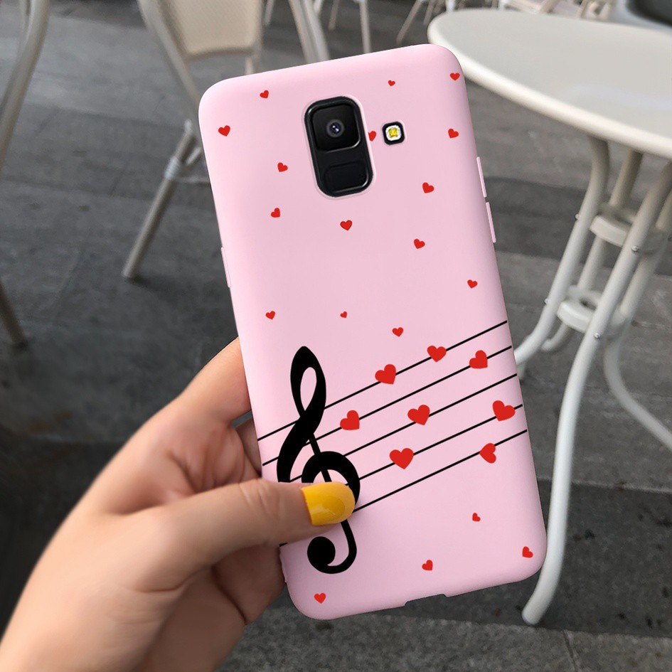 Love Heart Casing Samsung Galaxy J6 J6+ A6 A6+ A6 Plus 2018 Case Couple Silicone Cover Samsung A6Plus J6Plus A 6 J 6 Case-TGdanF1133