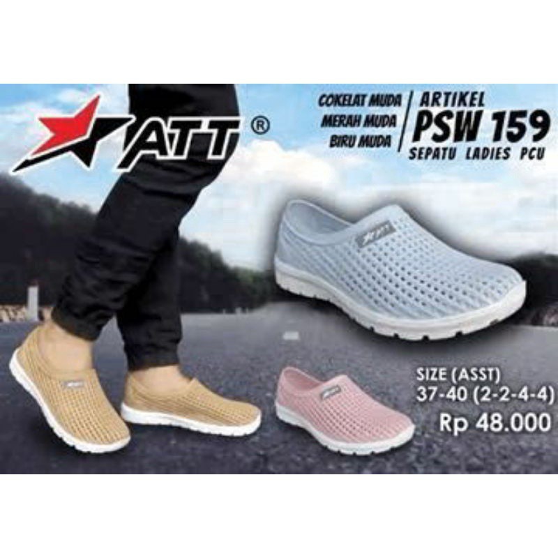 BB A TT PSW 159Sepatu Wanita Karet Original Anti Slip Anti Air Ringan Dan Nyaman