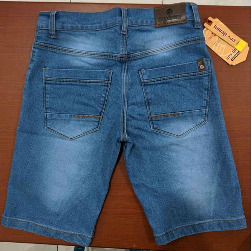 JEANS PENDEK 49RIBU /KAIN MELAR/PINGGANG KARET/DEWASA