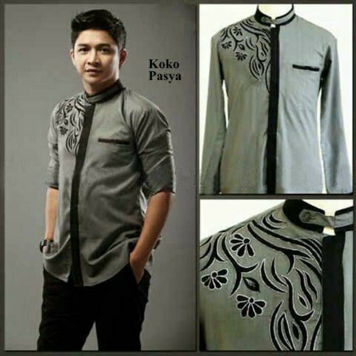 BAJU KOKO BIG SIZE LENGAN PENDEK KOKO PRIA DEWASA BORDIR ARFAN PUTIH TULANG 2XL XXXL XXXXL XX O2N2
