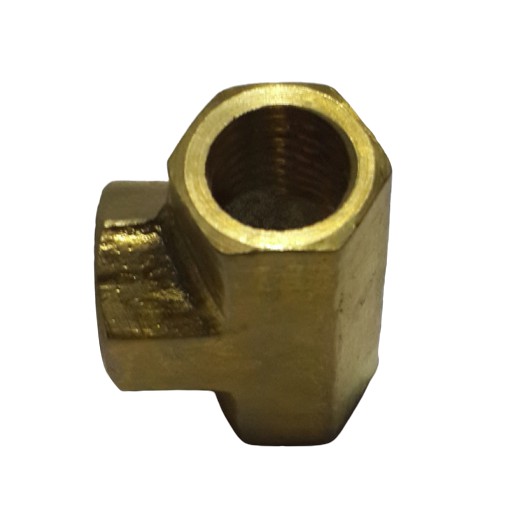 Nipple Sock T / T Sok Drat Dalam 1/2 inch Kuningan