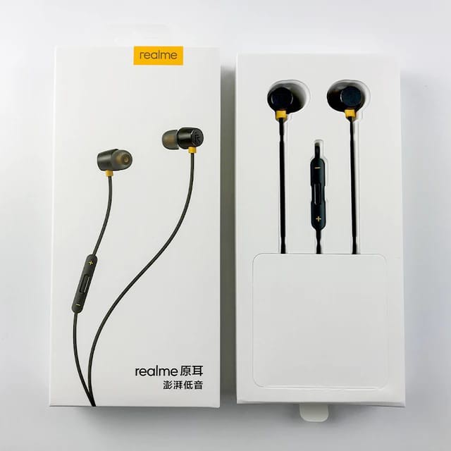 ORIGINAL EARPHONE HEADSET HANDSFREE REALME BUDS 2 BASS BOOST DRIVER