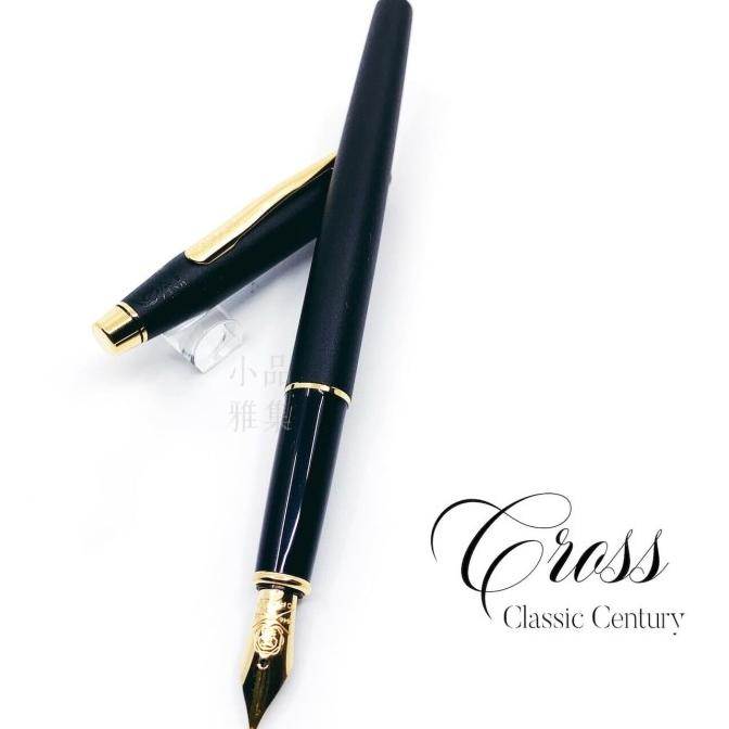 

Cross Classic Fountain Pen Black - Gold Trim, Medium Tip