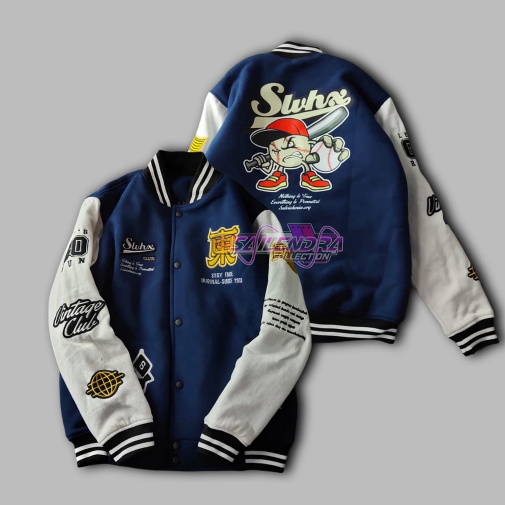 Jaket Baseball Varsity Original Salvio Hexia