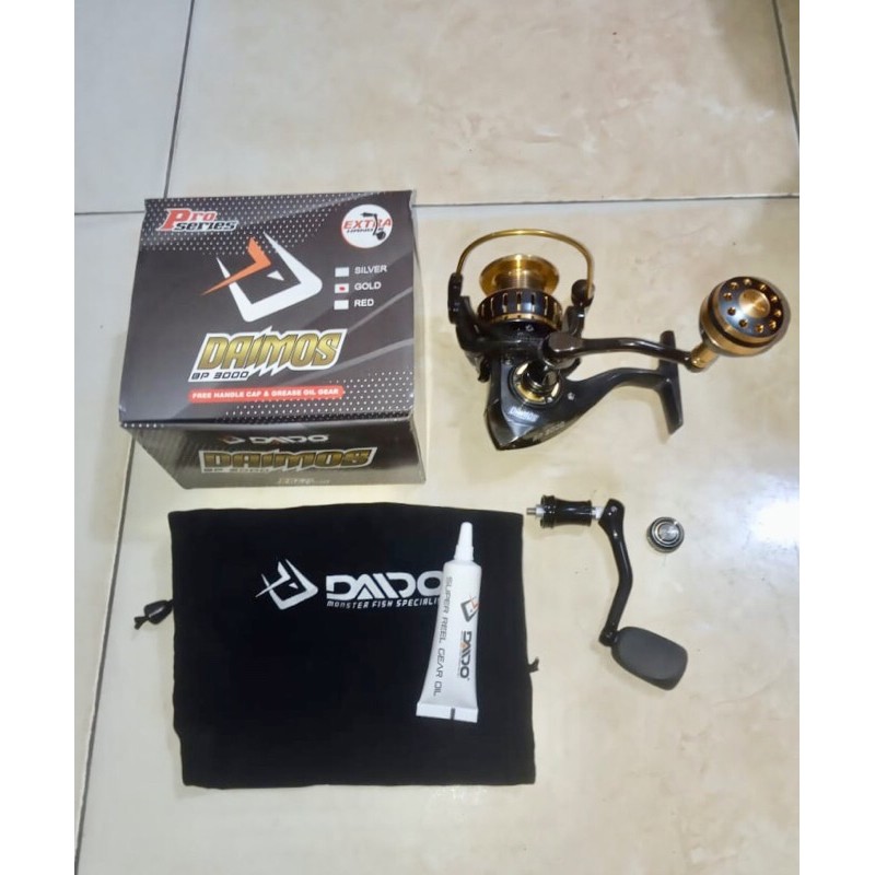 Reel Daido Daimos Pro Series Warna Gold 3000 Power Handle