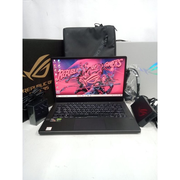 Laptop gaming Asus ROG Zephyrus G14 GA401QH AMD Ryzen 7 5800HS Ram 8GB SSD 512GB GTX 1650 4GB