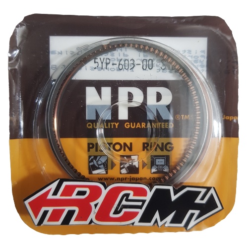 RING PISTON ONLY SEHER SEKER JUPITERMX JUPITER MX NPP NPR  STD STANDAR STANDART ORI ORIGINAL NPR NPP ASLI 5YP-603-00 STD