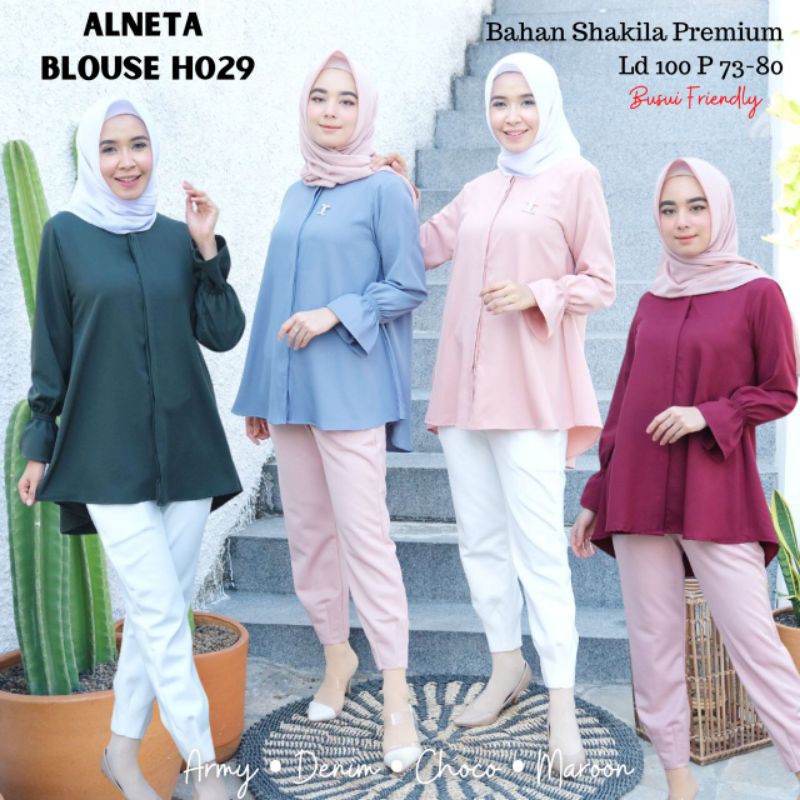 ALNETA BLOUSE / ATASAN KERJA / KEMEJA / ATASAN WANITA