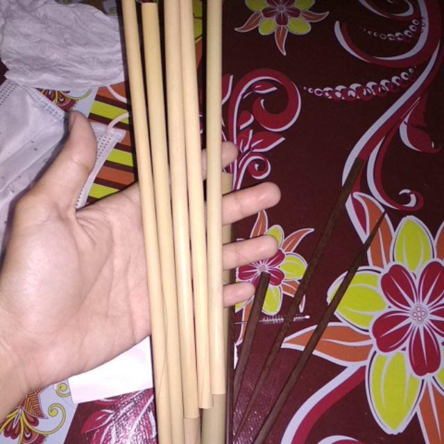 Bali Flash Sale Bamboo Straw Sikat Pembersih Sedotan Metal Stainless Logam Bambu Straw Botol Brush