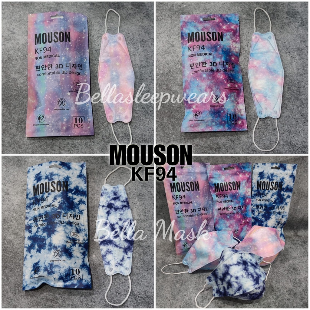 MOUSON KF94 GALAXY EDITION - MASKER PREMIUM KF94 4PLY GRADASI GALAXY SPECIAL EDITION