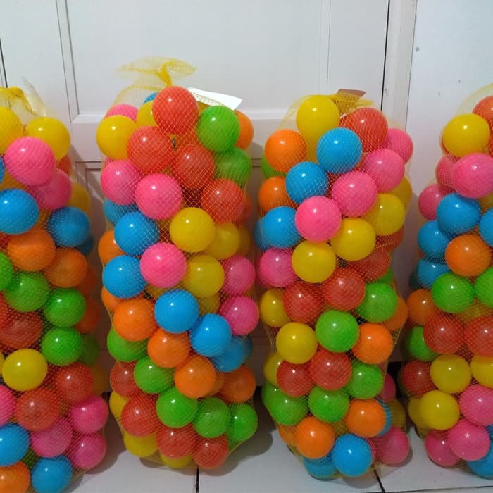 Mainan Bola Plastik anak paket isi 100 pcs / Mainan Mandi Bola Plastik