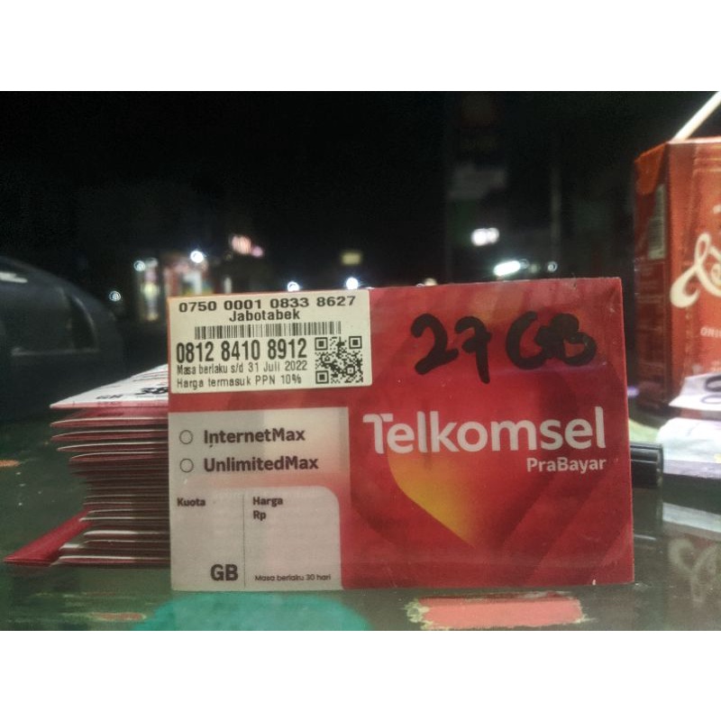 Kartu Paket Telkomsel 27GB
