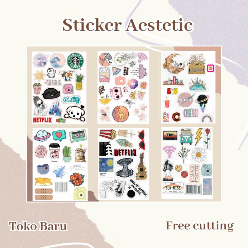 

sticker aestetic - pilihan banyak - sticker tumblr - sticker case hp - sticker laptop