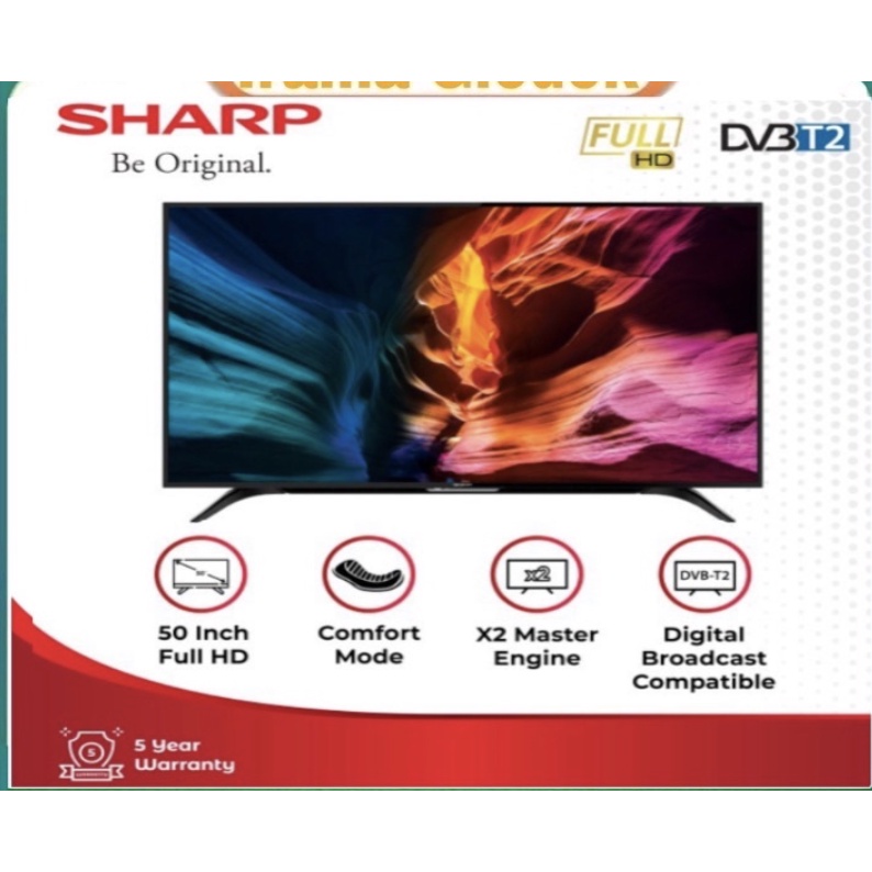 SHARP LED TV 50 Inch 2T-C50DF1i / 50DF1 SmartTV FullHD