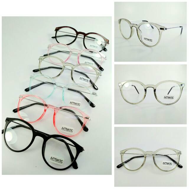 Kacamata oval artmatic ( FREE BOX DAN LAP KAIN )