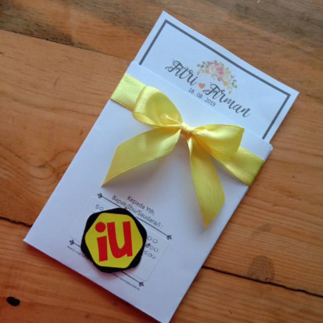 

Undangan Lucu Unik Softcover Pita Request min.order 20