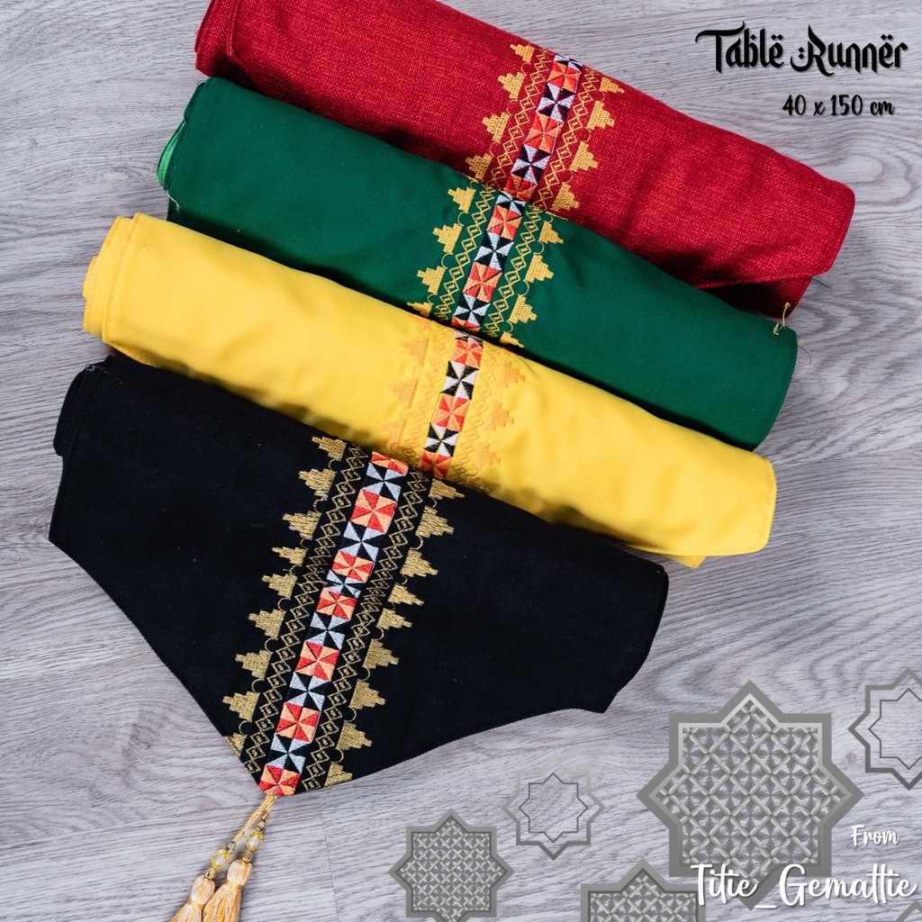 LAMPUNG ETHNICA OFFICIAL - TAPIS LAMPUNG ASLI Lampung Ethnica - Table Runner -  taplak meja tapis la