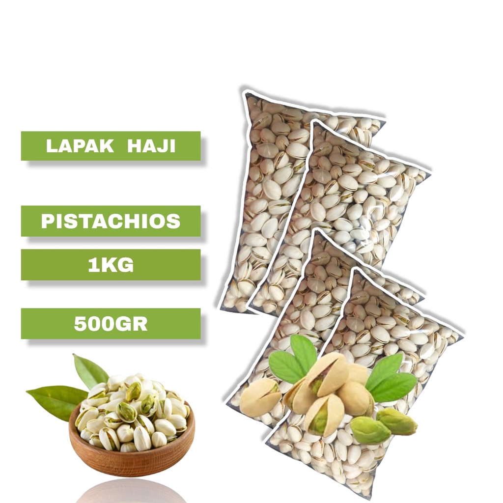 

kacang pistachios/ kacang mekah/kacang fustuk 1kg