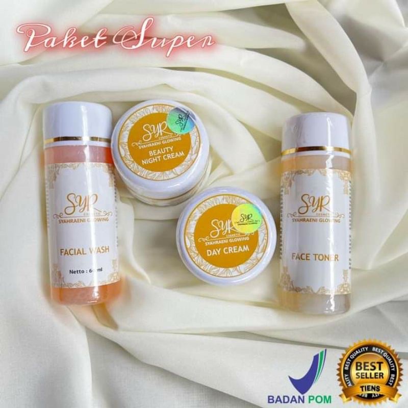 BISA (COD) SYAHRENI GLOWING PAKET SUPER / PAKET SUPER SYR / CREAM BPOM