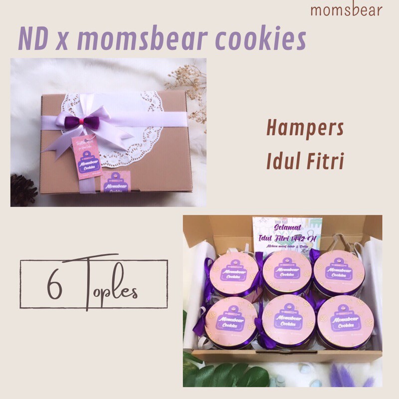 

Gift Kado hadiah Lebaran ND x Momsbear cookies