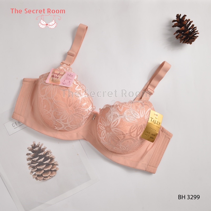 TALLY BRA BH JUMBO 3299 I ADA KAWAT I BUSA TIPIS I CUP D I SIZE 38-44