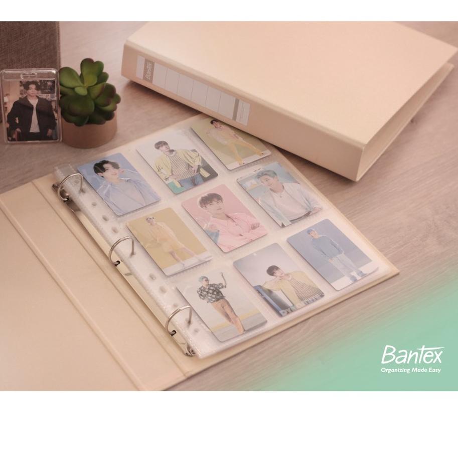 

HOT SALE!! KODE-234 Bantex Photocard Album A4 3 Ring Binder with Sleeve Pocket - Tropica Color Peach